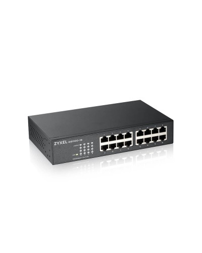 GS1100-16-EU0103F. Коммутатор 16xGE, rack 19, бесшумный. ZYXEL в Тюмени
