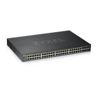 GS192048HPV2-EU0101F. Гибридный Smart коммутатор PoE+. ZYXEL