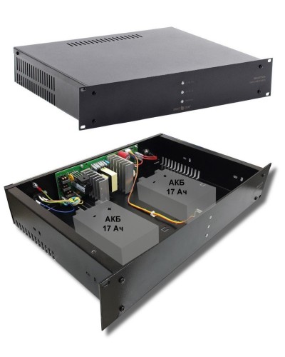 СКАТ-1200У RACK (СКАТ ИБП-12/7-2x17-RACK) (2141). Источник вторичного электропитания резервированный. Бастион в Тюмени