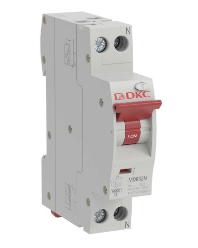 YON max MDR, 1P+N, 30mA, 20A, 6kA, А (MDR32N-1N2C20-A). Компактный автоматический выключатель дифференциального тока. ДКС в Тюмени