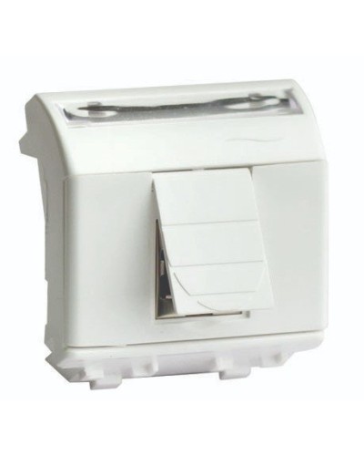 Розетка RJ-45 Brava 2 модуля слоновая кость (75450S): Розетка компьютерная с двумя разъёмами в Тюмени
