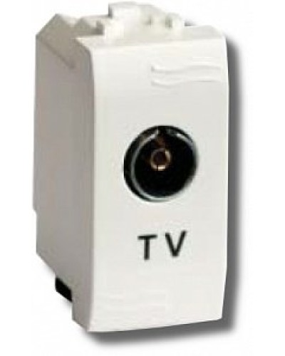 Розетка TV проходная Brava 1 модуль слоновая кость (75581S): Розетка TV в Тюмени