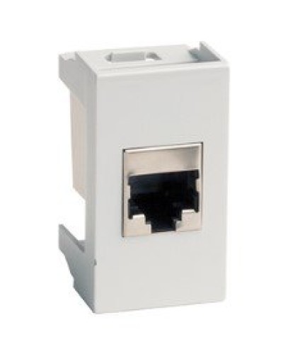 Розетка RJ-45 Viva 1 модуль серая (45138): Розетка компьютерная с одним разъёмом в Тюмени