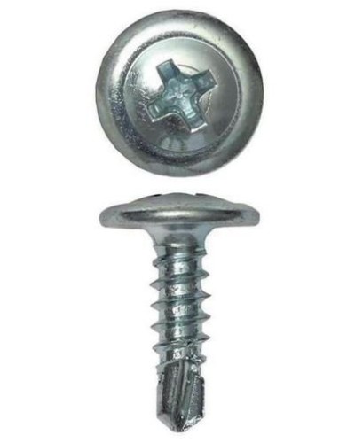 Саморез с пресс-шайбой 4.2х51 со сверлом (100 шт) (CM274051). Саморез с пресс-шайбой. ДКС в Тюмени