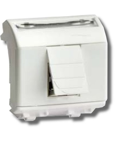 Розетка RJ-45 Brava 2 модуля белая (76450B): Розетка компьютерная с двумя разъёмами в Тюмени