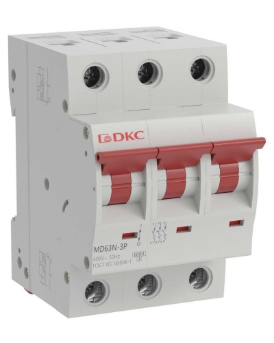 YON max MD63N 3P 32А 6кА C (MD63N-3PC32). Автоматический выключатель. ДКС в Тюмени