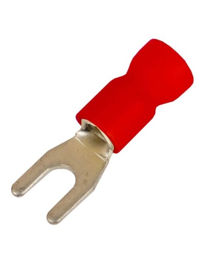 Наконечник вилочный НВИ 0,25-1,5 М4 (D4,3мм) (100 шт) (2A14P-EE-PVC). Наконечник вилочный с изолированным фланцем ПВХ. ДКС в Тюмени