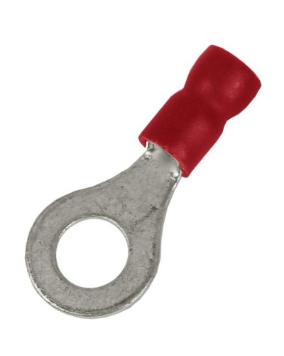 Наконечник НКИ 0,25-1,5 М5 (D5,3мм) с отверстием под винт (100 шт) (2A5P-EE-PVC). Наконечник с отверстием под винт и изолированным фланцем ПВХ. ДКС в Тюмени