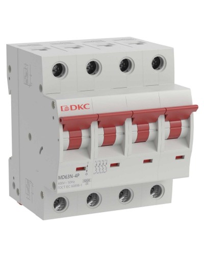 YON max MD63N 4P 20А 6кА C (MD63N-4PC20). Автоматический выключатель. ДКС в Тюмени