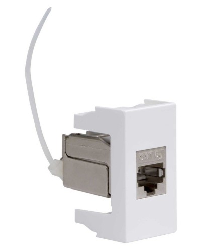 Розетка RJ-45 Viva 1 модуль кат.6A белая (45078). Розетка компьютерная экранированная с одним разъёмом. ДКС в Тюмени