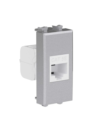 Розетка RJ-45, кат.5E, Avanti, 1 модуль, закаленная сталь (4404661): Розетка компьютерная модульная в Тюмени
