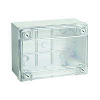 Коробка ответвительная с гладкими стенками, IP56, 380х300х120 (54420). Коробка ответвительная с гладкими стенками и прозрачной крышкой. ДКС