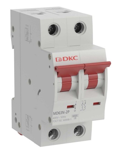 YON max MD63N 2P 16А 6кА C (MD63N-2PC16). Автоматический выключатель. ДКС в Тюмени