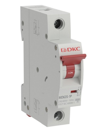 YON max MD63S 1P 16А 4,5кА C (MD63S-1PC16). Автоматический выключатель. ДКС в Тюмени