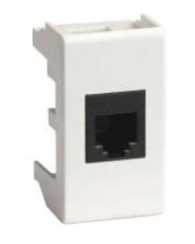 Розетка RJ-45 Viva 1 модуль белая (45038): Розетка компьютерная с одним разъёмом в Тюмени