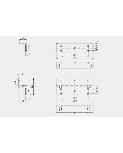 L+Z кронштейн для EMC 600 ALH. L+Z кронштейн для EMC 600 ALH. dormakaba в Тюмени