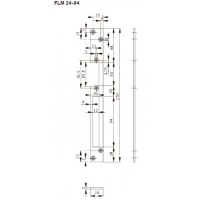 FLH24-94. Запорная планка длинная. dormakaba