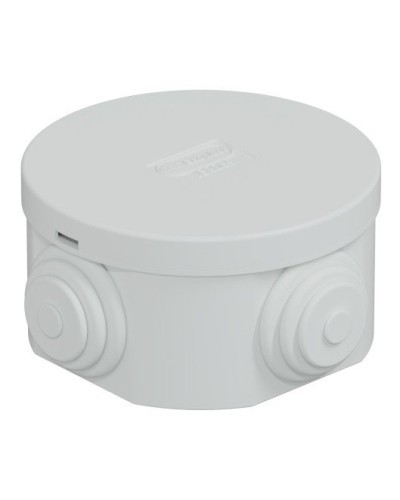 Коробка JBR065 D=65х35, 4 вых., IP44, серая (44004). Коробка монтажная. Экопласт в Тюмени