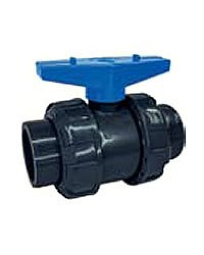 Ecoplast кран шаровый d25 (уплотнение TPV, остальное EPDM) с муфтовым окончанием (49447). Кран шаровый. Экопласт в Тюмени