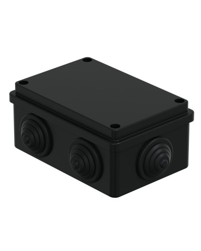 Коробка JBS120 120х80х50, 6 вых., IP55, черная (44008BL-1). Коробка монтажная. Экопласт в Тюмени
