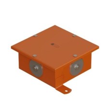 Коробка SMB120 металлическая 120х120х60, 4 металлических заглушки (56004S). Коробка, 4 металлические заглушки. Экопласт