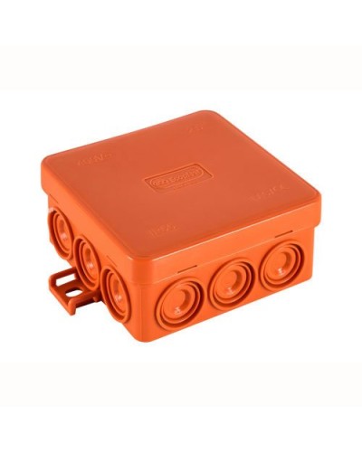 Коробка JBL085 85х85х38, 12 вых., 9P (0,15...2,5мм²) (43265HF). Коробка монтажная, огнестойкая, без галогена. Экопласт в Тюмени
