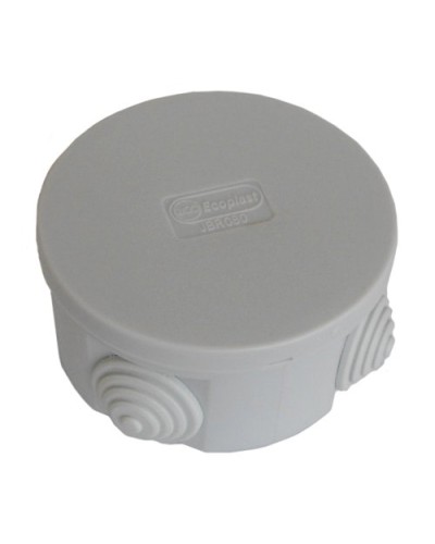 Коробка JBR080 D=80х40, 4 вых. IP44, серая (44005HF). Коробка монтажная, без галогена. Экопласт в Тюмени