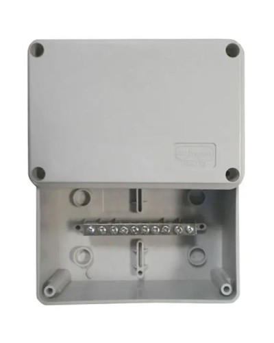 Коробка (КУП) JBS080 85х85х40, 6 вых, IP44 (44006KP): Коробка уравнивания потенциалов (КУП), 6х9мм, 8 зажимов в Тюмени