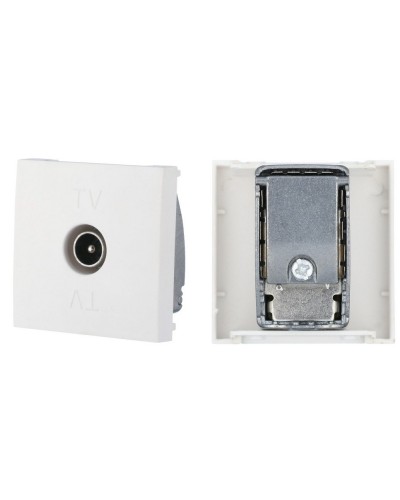 Розетка TV оконечная, белый LK45 (852104). Розетка TV. Экопласт в Тюмени