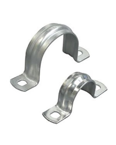 Скоба двухлапковая D50 с двумя отверстиями (50шт) (43650-50): Скоба оцинкованная в Тюмени
