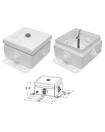 КМ IP55-1010 (без DIN рейки). Коробка монтажная электротехническая. Гефест в Тюмени