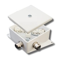 КМ-О (6к*6,0)-IP66-120х120, три ввода: Коробка монтажная огнестойкая