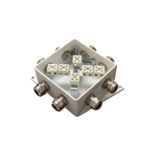 КМ-О (12к*6,0)-IP66-120х120, восемь вводов: Коробка монтажная огнестойкая