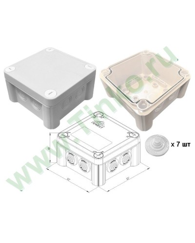 КМ-1212(П)-IP55. Коробка монтажная. Гефест в Тюмени