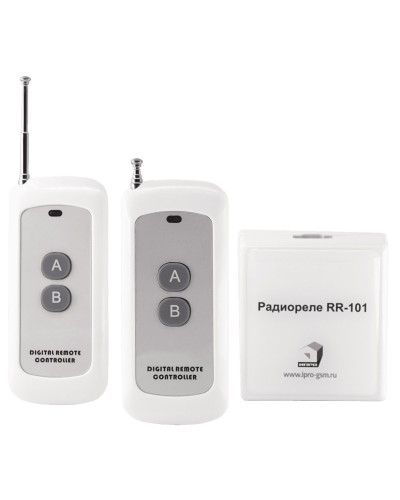 RR-101 + 2 пульта, 250-950 метров, двойное питание 12В и 220В. Комплект радиореле. ИПРо в Тюмени