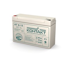 Контакт КТ 6-12. Аккумулятор герметичный свинцово-кислотный. Контакт