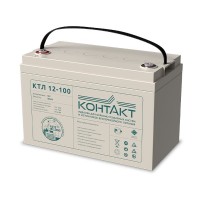 Контакт КТЛ 12-100. Аккумулятор герметичный свинцово-кислотный. Контакт