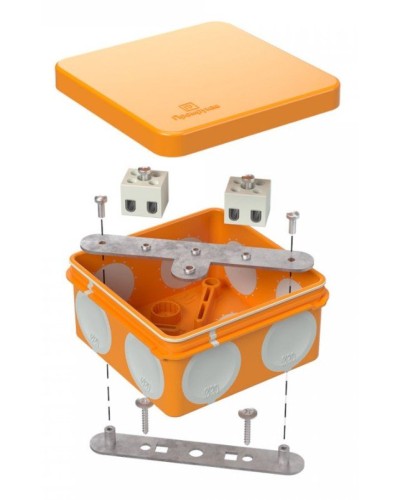 Коробка огнестойкая 80х80х40 (60-0210-FR2.5-4). Коробка огнестойкая для открытой установки. Промрукав в Тюмени