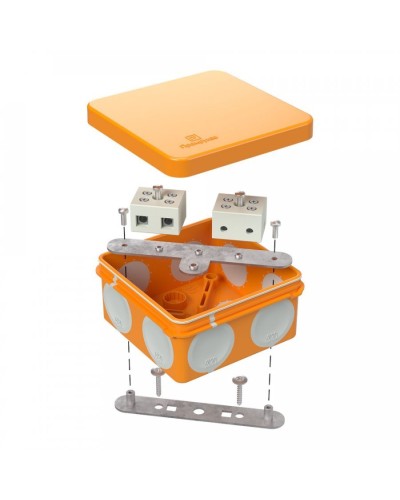 Коробка огнестойкая 80х80х40 (60-0210-FR10.0-4). Коробка огнестойкая для открытой установки. Промрукав в Тюмени