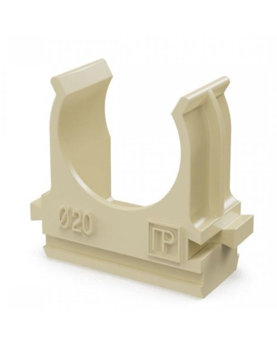 Крепёж-клипса для труб АБС-пластик сосна D20 (100 шт) (PR13.0049). Крепление для труб ПВХ. Промрукав в Тюмени