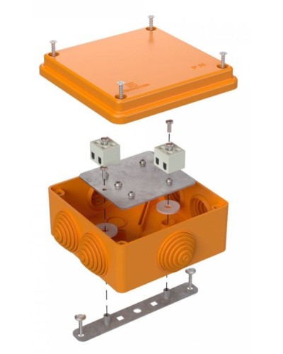 Коробка огнестойкая 100х100х50 (40-0300-FR2.5-4). Коробка огнестойкая для открытой установки. Промрукав в Тюмени