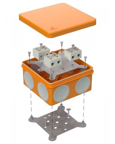 Коробка огнестойкая 100х100х50 (60-0300-FR10.0-6). Коробка огнестойкая для открытой установки. Промрукав в Тюмени