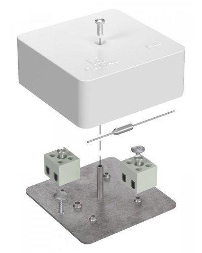 Коробка огнестойкая 75х75х30 (40-0450-FR1.5-4-П). Коробка огнестойкая для открытой установки. Промрукав в Тюмени