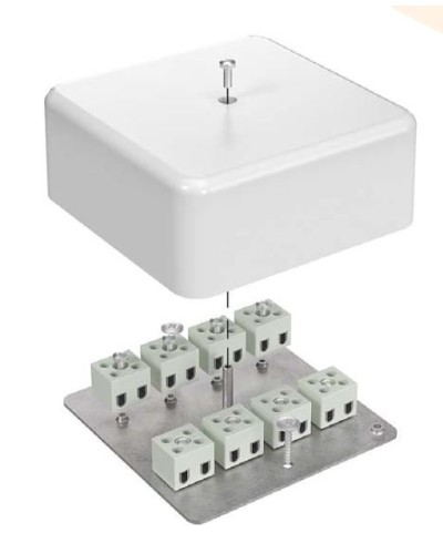 Коробка огнестойкая 103х103х45 для кабель-канала (40-0470-FR10.0-6). Коробка огнестойкая для кабель-канала. Промрукав в Тюмени