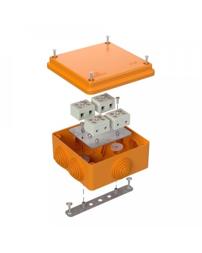 Коробка огнестойкая 100х100х50 для о/п (40-0300-FR6.0-8). Коробка огнестойкая для открытой установки. Промрукав в Тюмени