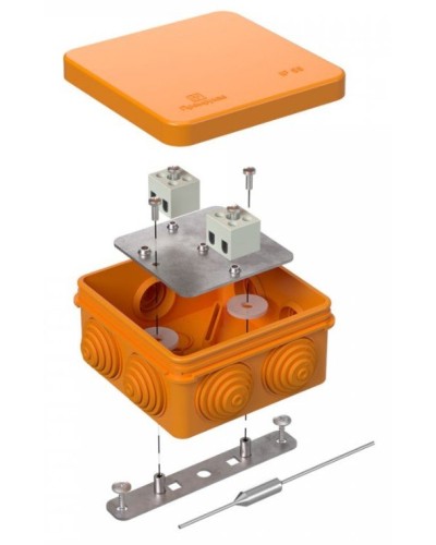 Коробка огнестойкая 80х80х40 (40-0210-FR2.5-4-П). Коробка огнестойкая для открытой установки. Промрукав в Тюмени