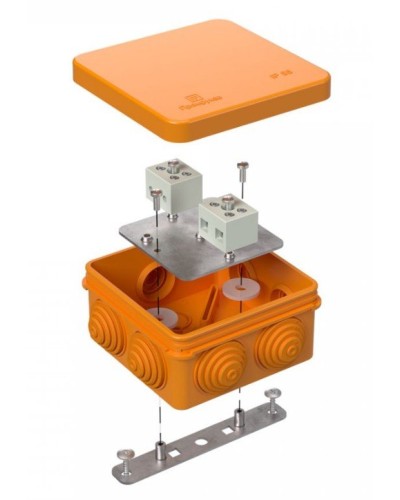 Коробка огнестойкая 40-0210-FR6.0-4 Е15-Е120 80х80х40. Коробка огнестойкая для открытой установки. Промрукав в Тюмени