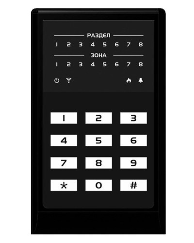 МИРАЖ-КД-04 (black). Кнопочная кодовая панель. Стелс НПП в Тюмени