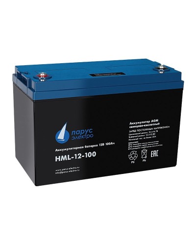 HML-12-100. Аккумулятор герметичный свинцово-кислотный. Связь инжиниринг в Тюмени